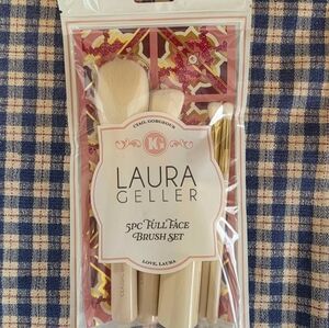Laura Geller Full Face Brush Set with Gold Accents